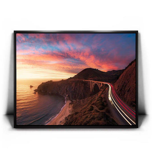 Big Sur Sunset - Big Sur, California Posters, Prints, & Visual Artwork TheGoatWallArt