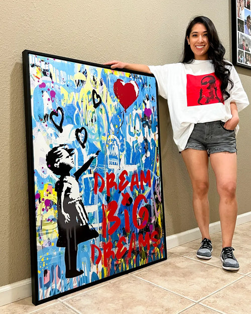Dream Big Dreams - Banksy Warhol Mashup