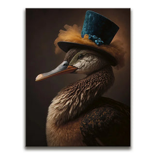 Duck with Feather Hat III