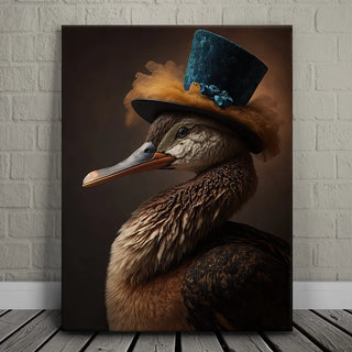 Duck with Feather Hat II