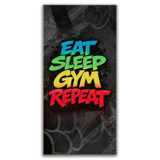 Eat, Sleep, Gym, Repeat - Graffiti