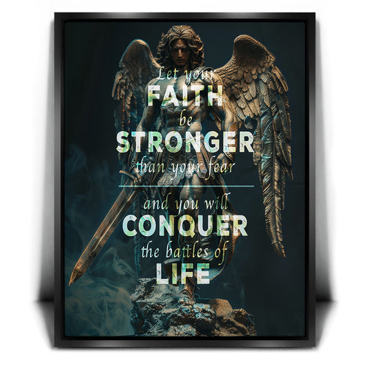 Faith Conquers Posters, Prints, & Visual Artwork TheGoatWallArt