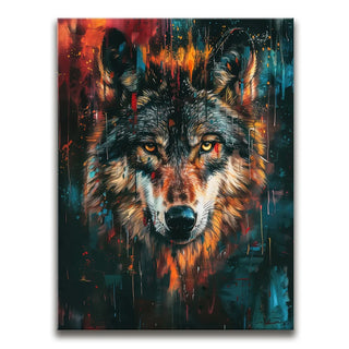 Fall Forest Wolf