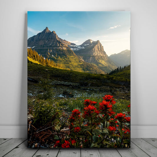 Going to the Sun Road, Glacier National Park Posters, Prints, & Visual Artwork TheGoatWallArt PORTRAIT 18x24 0.75" STANDARD