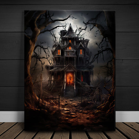 Haunted House Posters, Prints, & Visual Artwork TheGoatWallArt PORTRAIT 18x24 0.75" STANDARD