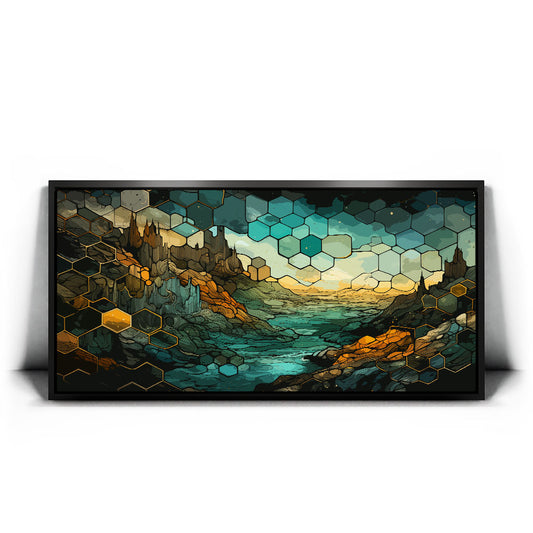 Honeycomb Vista Posters, Prints, & Visual Artwork TheGoatWallArt