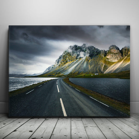 Icelandic Road Posters, Prints, & Visual Artwork TheGoatWallArt LANDSCAPE 24x18 0.75" STANDARD