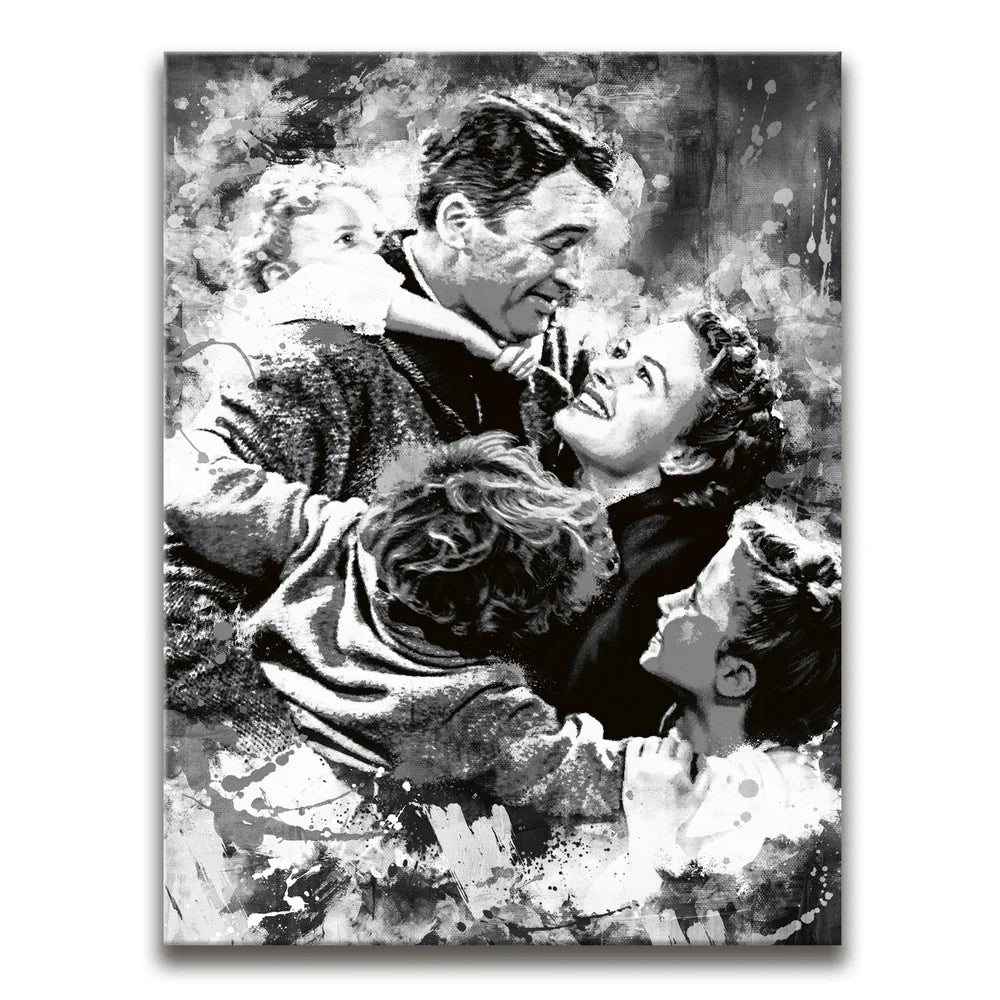 It's A Wonderful Life - Black and White – TheGOATWallArt