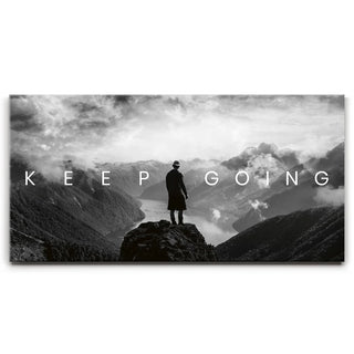 Keep Going - Mountains - B & W