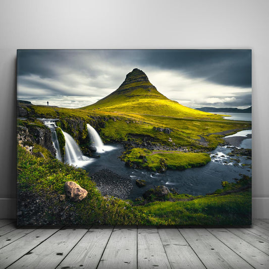Kirkjufell - Iceland Posters, Prints, & Visual Artwork TheGoatWallArt LANDSCAPE 24x18 0.75" STANDARD