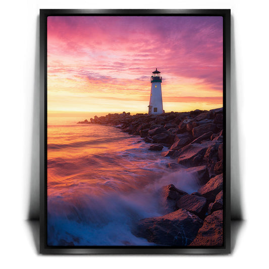 Lighthouse - Santa Cruz, California Posters, Prints, & Visual Artwork TheGoatWallArt