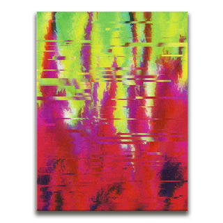 Neon Puddle Reflection - Psychedelic
