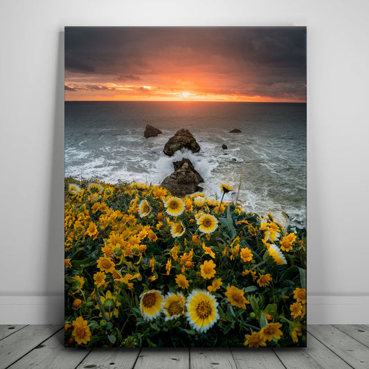 Ocean Bloom Posters, Prints, & Visual Artwork TheGoatWallArt PORTRAIT 18x24 0.75" STANDARD