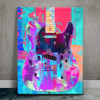 Painted Telecaster Guitar