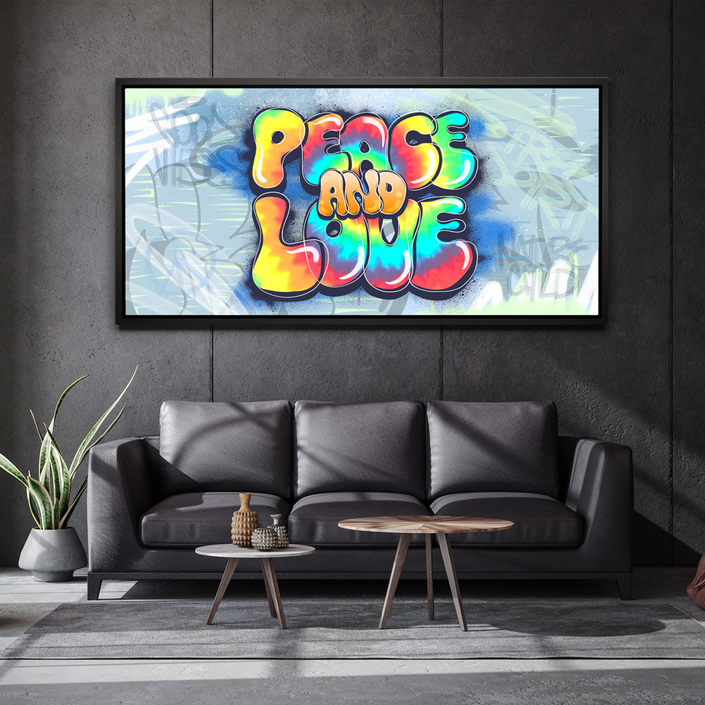 Peace & Love - Graffiti – TheGOATWallArt