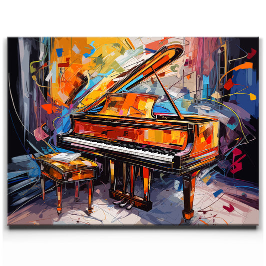 Piano Carnival Posters, Prints, & Visual Artwork TheGoatWallArt LANDSCAPE 24x18 0.75" STANDARD