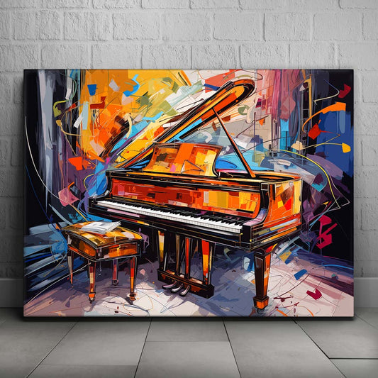 Piano Carnival Posters, Prints, & Visual Artwork TheGoatWallArt LANDSCAPE 24x18 0.75" STANDARD