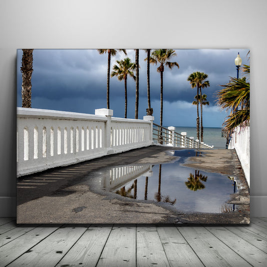 Pier Reflections Posters, Prints, & Visual Artwork TheGoatWallArt LANDSCAPE 24x18 0.75" STANDARD