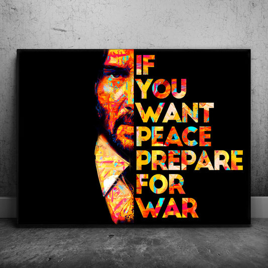 Prepare for War Posters, Prints, & Visual Artwork TheGoatWallArt LANDSCAPE 24x18 0.75" STANDARD