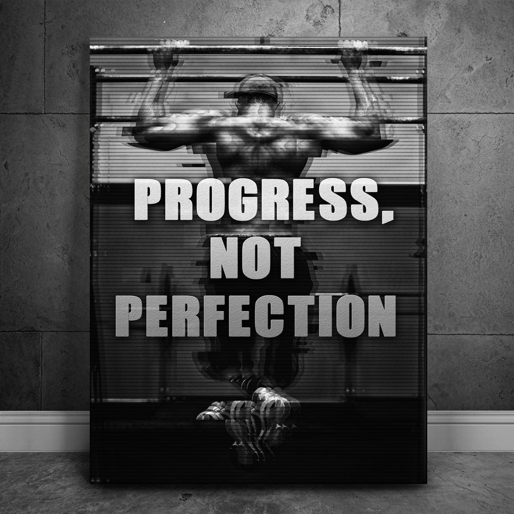 Progress, Not Perfection - Black & White