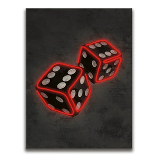 Red Dice - Neon Style