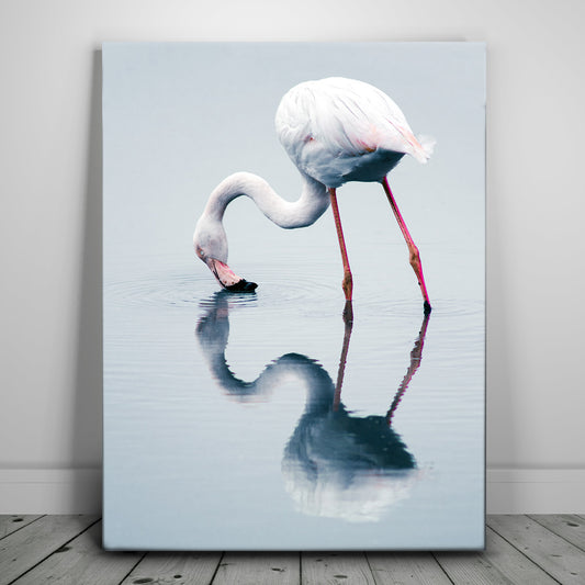 Serenity Flamingo Posters, Prints, & Visual Artwork TheGoatWallArt PORTRAIT 18x24 0.75" STANDARD