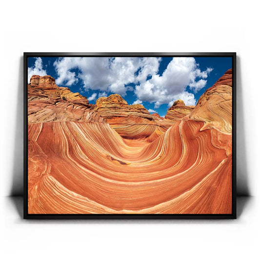 The Wave - Coyote Buttes, Arizona Posters, Prints, & Visual Artwork TheGoatWallArt LANDSCAPE 24x18 1.70" BLACK FRAME