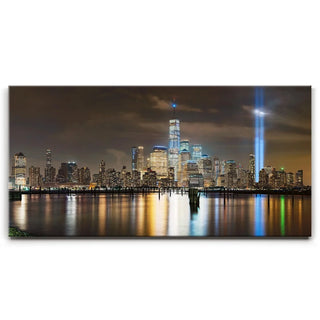 Tribute In Light And Lower Manhattan Panorama