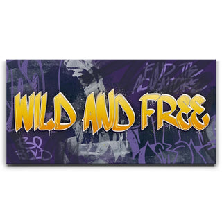 Wild and Free - Purple - Graffiti