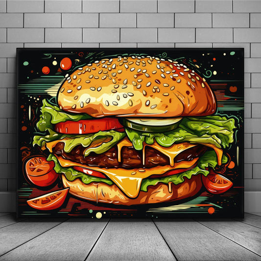 You Had Me At Cheeseburger Posters, Prints, & Visual Artwork TheGoatWallArt LANDSCAPE 24x18 0.75" STANDARD