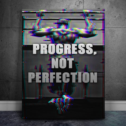Progress, Not Perfection Posters, Prints, & Visual Artwork TheGoatWallArt PORTRAIT 18x24 0.75" STANDARD