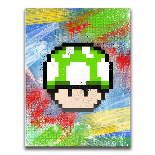 1UP - Graffiti Posters, Prints, & Visual Artwork TheGoatWallArt PORTRAIT 18x24 0.75" STANDARD