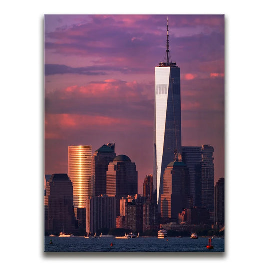 1 World Trade Center After A Storm Posters, Prints, & Visual Artwork TheGoatWallArt PORTRAIT 18x24 0.75" STANDARD