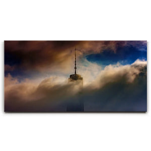 1 World Trade Center During Storm Panoramic