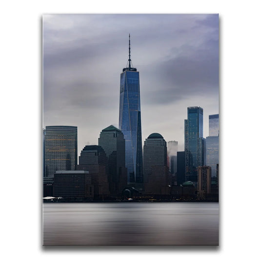1 World Trade Center Long Exposure Posters, Prints, & Visual Artwork TheGoatWallArt PORTRAIT 18x24 0.75" STANDARD