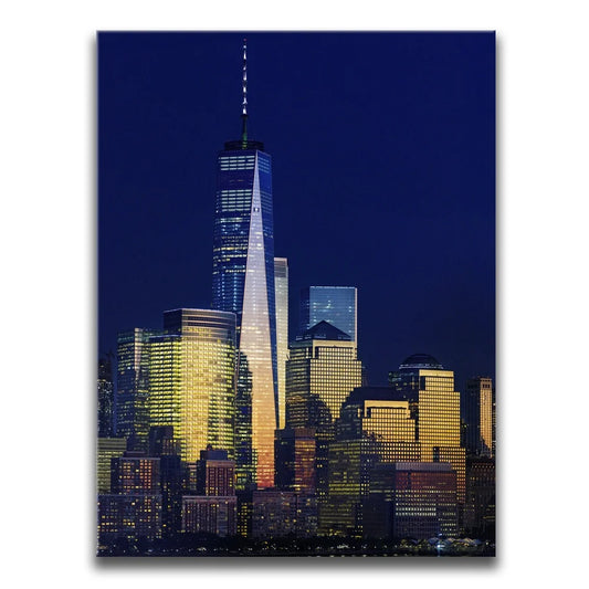 1 World Trade Center Shining Posters, Prints, & Visual Artwork TheGoatWallArt PORTRAIT 18x24 0.75" STANDARD