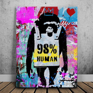 98% Human - Banksy Warhol Mashup