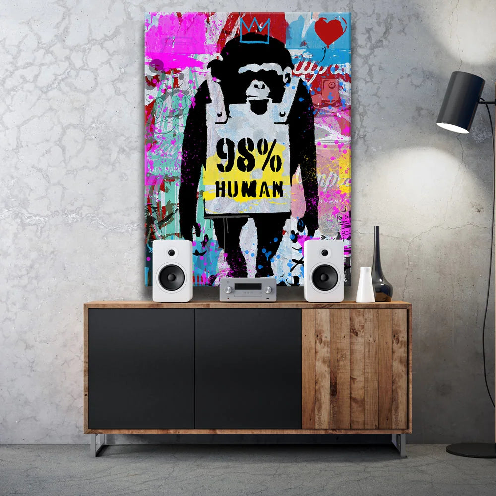 Featured image 2 for 98% Human - Banksy Warhol Mashup