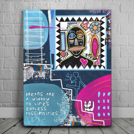 A Dream Is A Window Posters, Prints, & Visual Artwork TheGoatWallArt PORTRAIT 18x24 0.75" STANDARD
