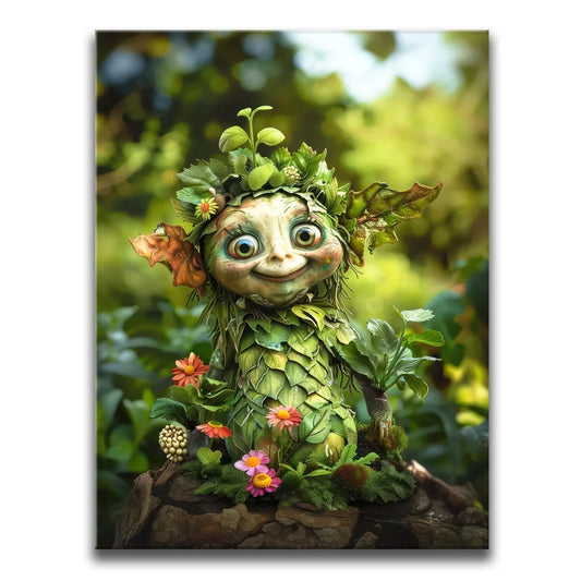 A Garden Gnomes Garden Gnome Posters, Prints, & Visual Artwork TheGoatWallArt PORTRAIT 18x24 0.75" STANDARD