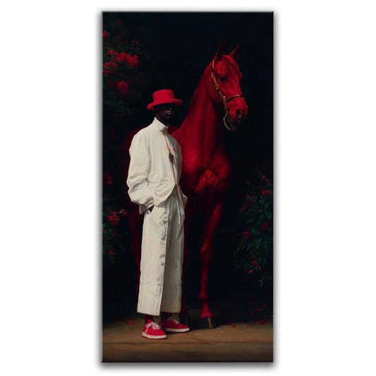 A Horse By Any Flame Posters, Prints, & Visual Artwork TheGoatWallArt PORTRAIT - TALL 15x30 0.75" STANDARD