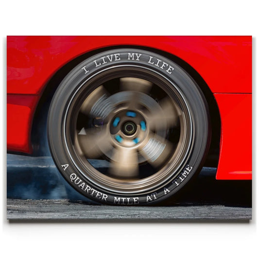 A Quarter Mile At A Time Posters, Prints, & Visual Artwork TheGoatWallArt LANDSCAPE 24x18 0.75" STANDARD