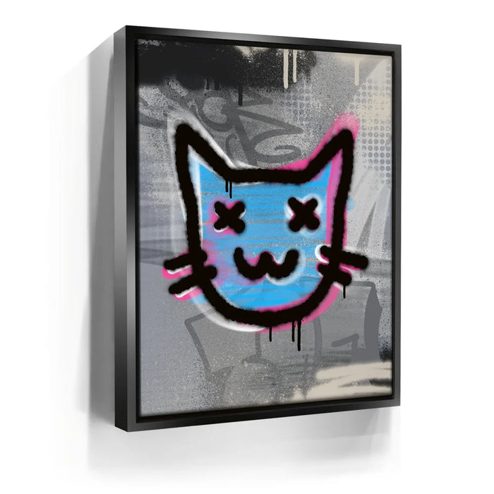 Featured image 5 for Abstract Blue Graffiti Cat