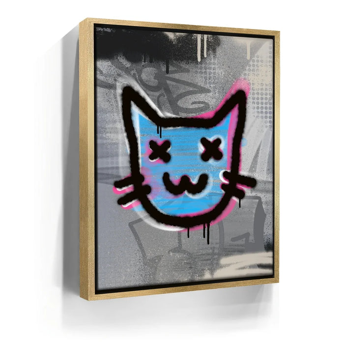 Featured image 7 for Abstract Blue Graffiti Cat