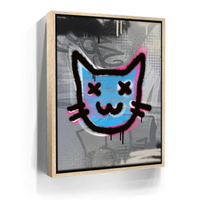 Featured image 9 for Abstract Blue Graffiti Cat