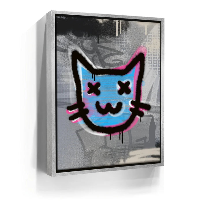 Featured image 8 for Abstract Blue Graffiti Cat