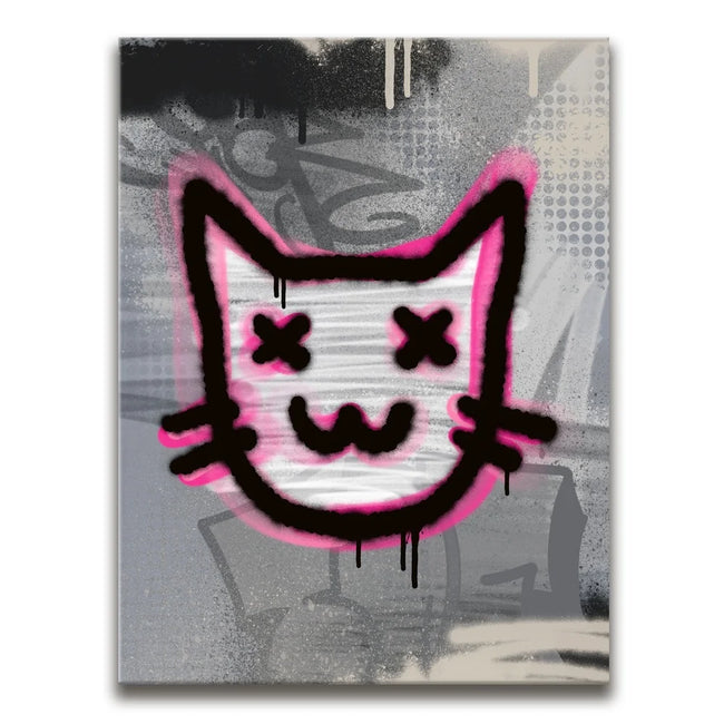Featured image 1 for Abstract Pink Graffiti Cat