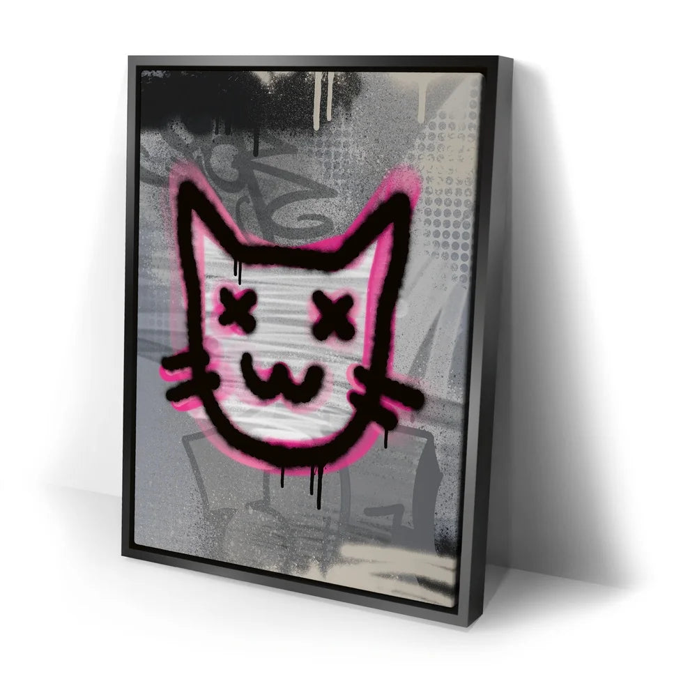 Featured image 2 for Abstract Pink Graffiti Cat