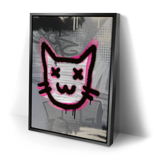Featured image 2 for Abstract Pink Graffiti Cat
