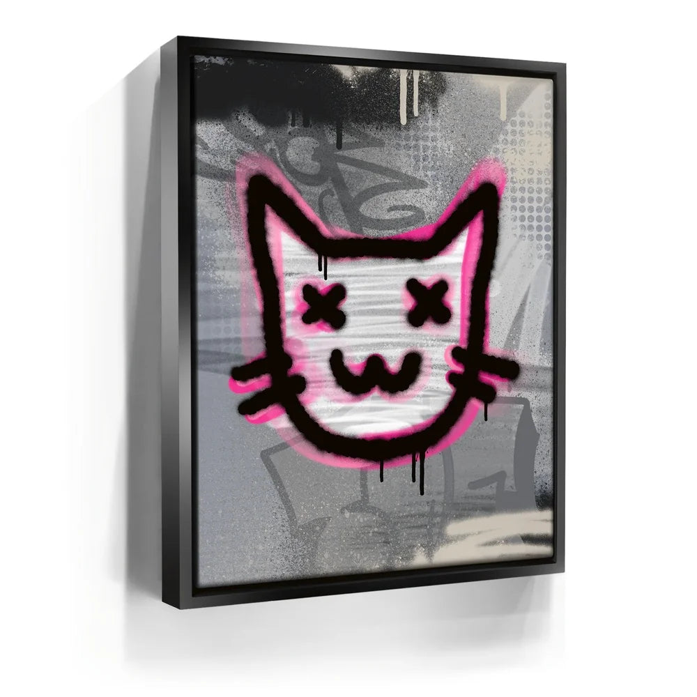 Featured image 5 for Abstract Pink Graffiti Cat